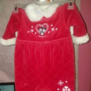 Disney Mickey Mouse & Minnie Mouse Snow Suit Coat & Bib!